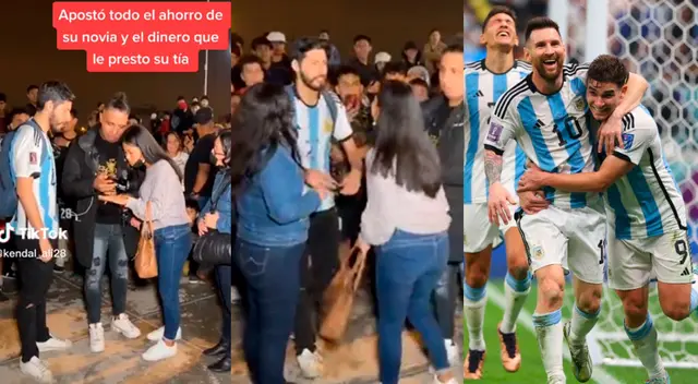 Depositó su fe a que Argentina saldrá campeón, pero con dinero ajeno.