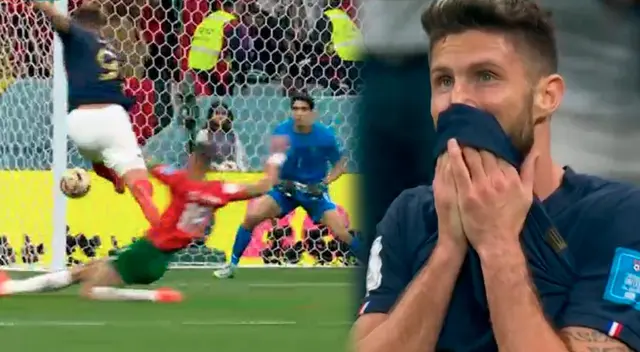 Oliver Giroud tuvo el 2-0 de Francia ante Marruecos Oliver Giroud tuvo el 2-0 de Francia ante Marruecos