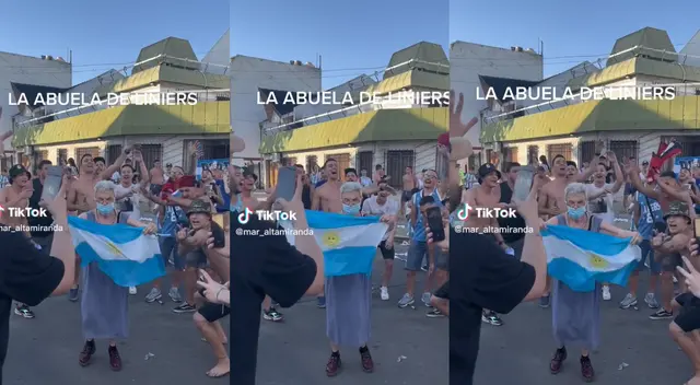 "La abuela" se ha vuelto un ícono para su vecindario gracias a su alegría y carisma.