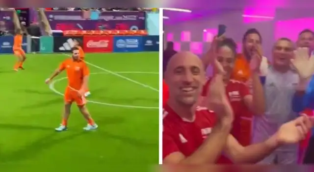 Claudio Pizarro participó de partido leyendas en Qatar organizado por la FIFA