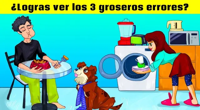 Reto visual: encuentra los 3 errores en solo ocho segundos