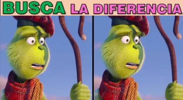 Encuentra la ÚNICA diferencia en el reto visual de 'Grinch': Tienes 5 segundos Encuentra la ÚNICA diferencia en el reto visual de 'Grinch': Tienes 5 segundos