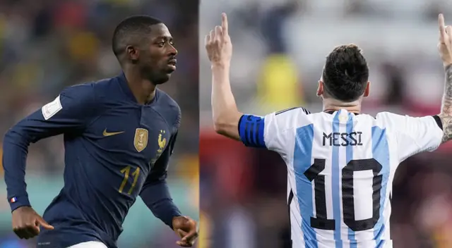 Dembelé elogia a Messi antes de la final de la Copa del Mundo.