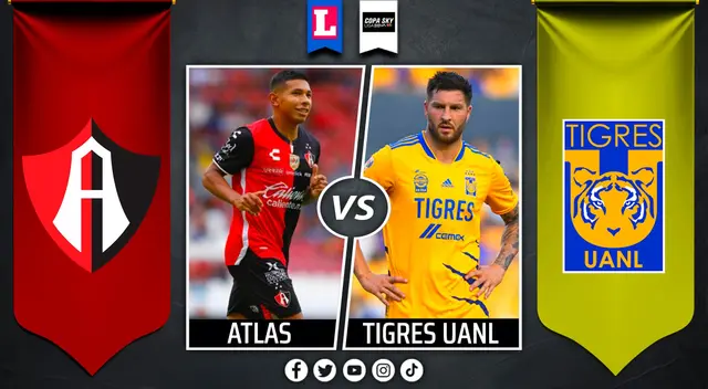 Atlas se enfrentará a Tigres por la segunda fecha de la Copa Sky
