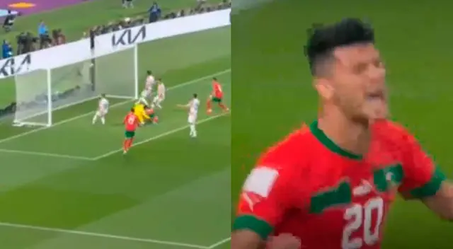 Achraf Dari marcó el empate en el Croacia vs. Marruecos. Achraf Dari marcó el empate en el Croacia vs. Marruecos.