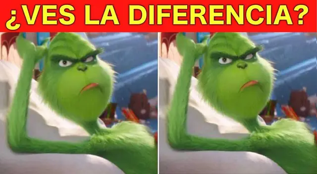 ¿Qué diferencia hay en el 'Grinch'? Tienes 6 segundos para detectar la respuesta