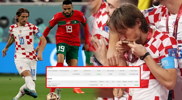 Peruano apostó a favor de Croacia y logró  ganar una fuerte suma de dinero en poco tiempo.