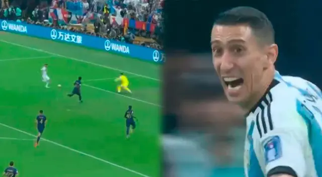 Ángel Di María anotó el 2-0 de Argentina ante Francia