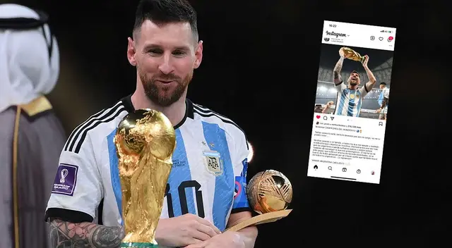 Lionel Messi se convirtió en campeón del mundo con Argentina. Foto: AFP / Composición Líbero Lionel Messi se convirtió en campeón del mundo con Argentina. Foto: AFP / Composición Líbero