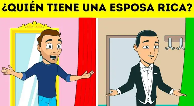 Tienes pocos segundo para identificar al hombre que tiene esposa rica
