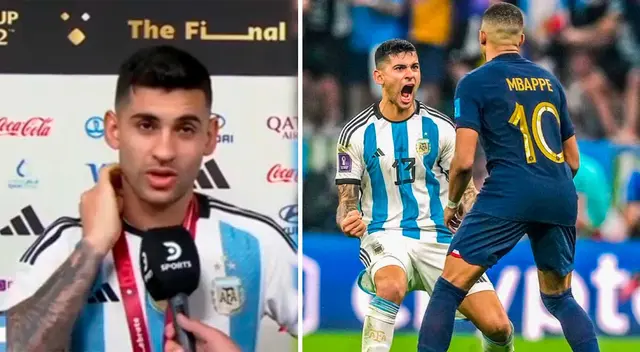 Cuti Romero tras gritarle el triunfo en la cara a Mbappé