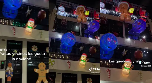 En las redes sociales alabaron el esfuerzo y creatividad por 'iluminar' con la magia navideña.
