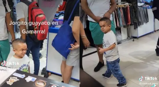 El influencer envió saludos a sus seguidores en Gamarra.