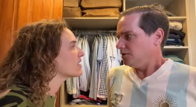 Influencer argentino decidió jugarle una broma a su novia. Influencer argentino decidió jugarle una broma a su novia.