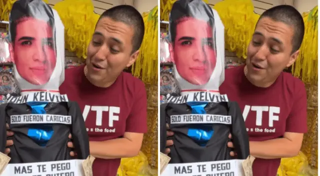 Los comerciantes lucen toda su creatividad al momento de ofrecer piñatas y muñecos para Año Nuevo.