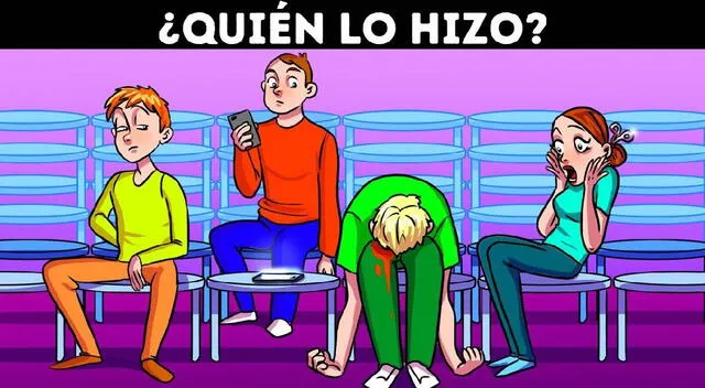Acertijo visual extremo: Descubre quien mató al joven y conságrate un crack Acertijo visual extremo: Descubre quien mató al joven y conságrate un crack