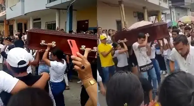 Un grupo de personas despidieron a lo grande a su amiga fallecida.