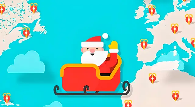 Sigue el minuto a minuto del recorrido tradicional que realiza Papá Noel.