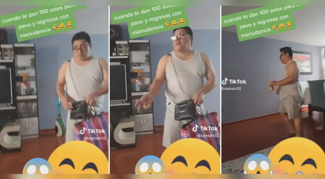 Viral: Hombre imita a su esposa haciendo los preparativos de la cena navideña