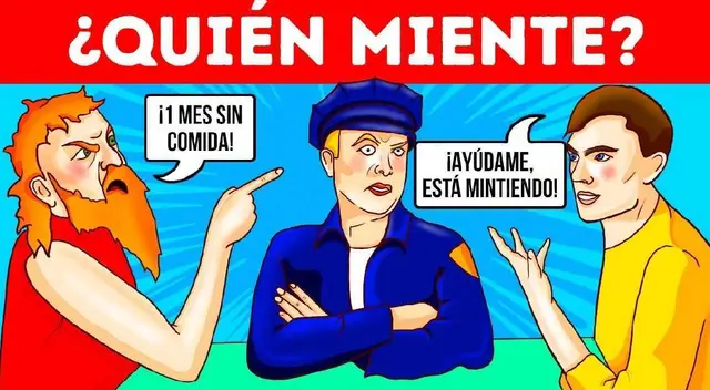 ¿Cuál de ellos está mintiendo? Encuentra la solución en 6 segundos