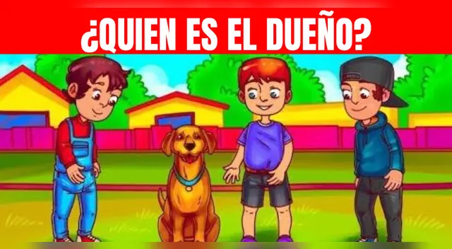Acertijo visual de GRAN NIVEL: Encuentra al dueño del perro y demuestra que eres un GENIO Acertijo visual de GRAN NIVEL: Encuentra al dueño del perro y demuestra que eres un GENIO