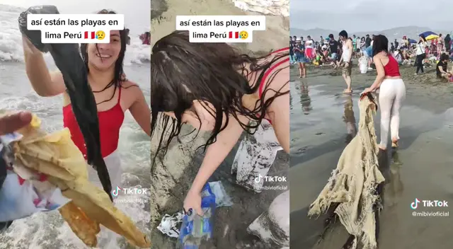 Ciudadana venezolana decidió botar algunos de los restos de basura que encontró en la playa donde quería 'veranear'. Ciudadana venezolana decidió botar algunos de los restos de basura que encontró en la playa donde quería 'veranear'.