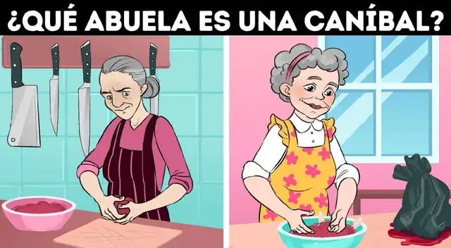 Encuentra en solo 6 segundos a la abuela que es caníbal ¿lo lograrás? Encuentra en solo 6 segundos a la abuela que es caníbal ¿lo lograrás?