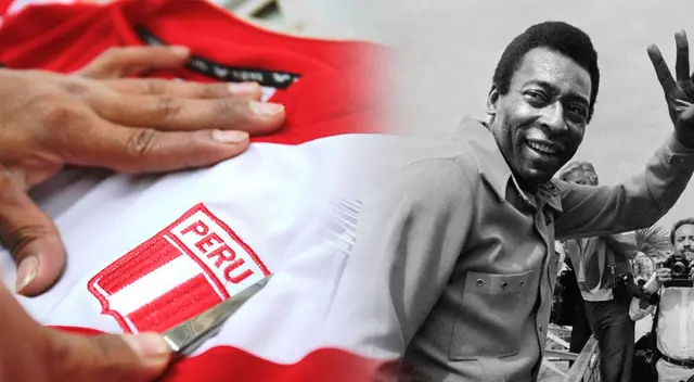 Pelé fue uno de los astros que vistió la camiseta de la Selección Peruana. Foto: Andina / AFP / Composición Líbero