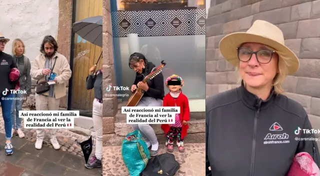 Familia francesa se encuentra visitando el Cusco.