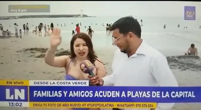 Muchacha contaba que venía acompañada de amigas de la universidad, pero periodista no esperaba mensaje político al final. Muchacha contaba que venía acompañada de amigas de la universidad, pero periodista no esperaba mensaje político al final.