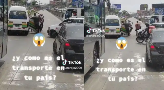 Una combi de transporte público se volvió viral en redes sociales.