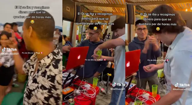 Jóvenes juntaron todo el sencillo que tenían disponible para alargar la bienvenida al 2023 en la playa.