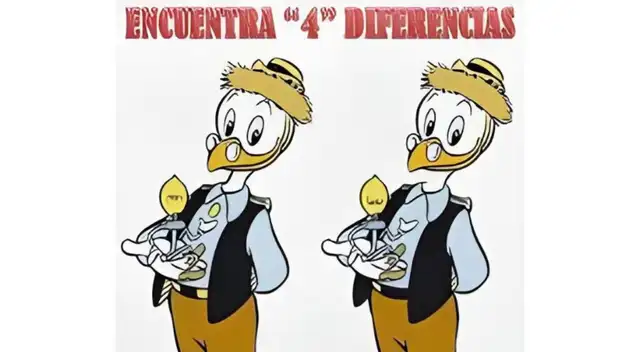 Intenta encontrar las 4 diferencias en este reto.