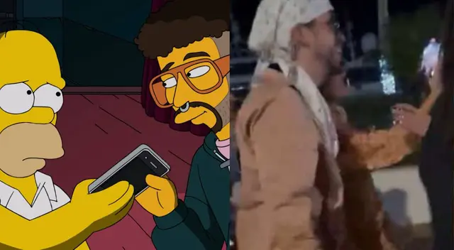 Capítulo de 'Los Simpson' demuestra que 'predijeron' incidente de Bad bunny con fan
