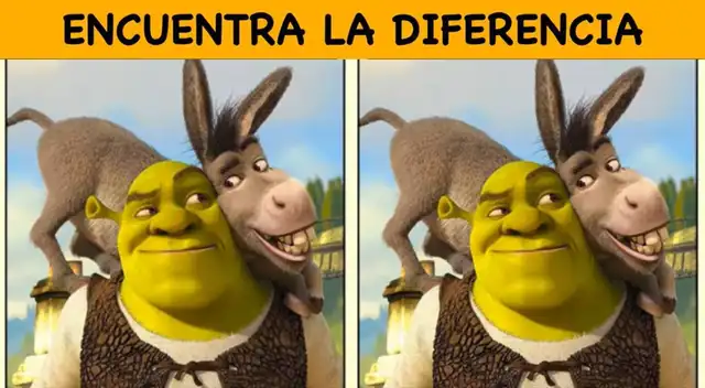 Ubica el error en la foto de Sherk: Tienes solo 6 segundos para triunfar