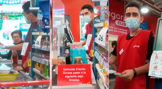 Cajero de Plaza Vea fue molestado por su novia y su reacción se volvió viral en TikTok Cajero de Plaza Vea fue molestado por su novia y su reacción se volvió viral en TikTok