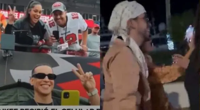 Daddy Yankee y Bad Bunny reaccionaron diferente ante sus seguidores.