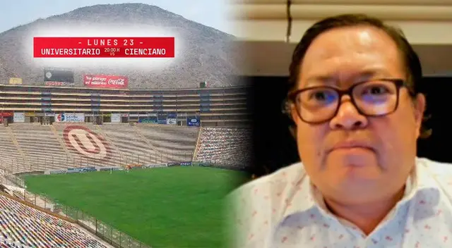 Delegado de Universitario afirmó que el duelo contra Cienciano no puede jugarse en el Monumental Delegado de Universitario afirmó que el duelo contra Cienciano no puede jugarse en el Monumental