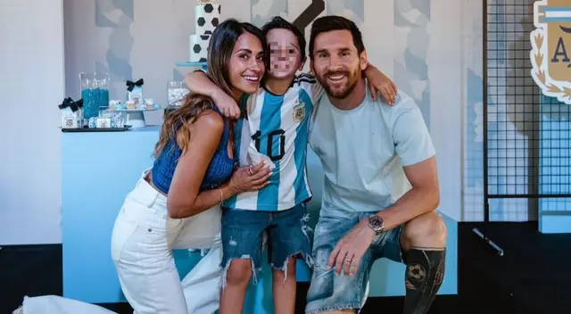 Mateo es el segundo hijo de Lionel Messi, y es caracterizado por ser el más travieso.