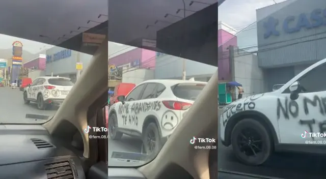 Sujeto realizó un pedido a su novia usando pintura.