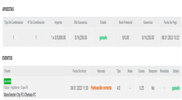 apuesta deportiva