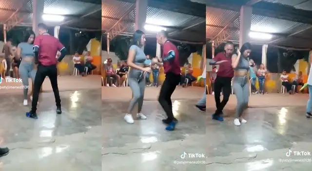 Joven extranjera deja en ridículo a hombre que la sacó a bailar y se vuelve viral en redes sociales.