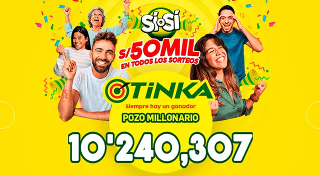Encuentra aquí los últimos resultados de La Tinka, así como el 'Si o sí' y 'La boliyapa'.