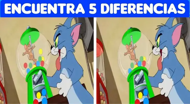 ¿Podrás ubicar las 5 diferencias en 'Tom y Jerry'? Supera la prueba en 6 segundos ¿Podrás ubicar las 5 diferencias en 'Tom y Jerry'? Supera la prueba en 6 segundos