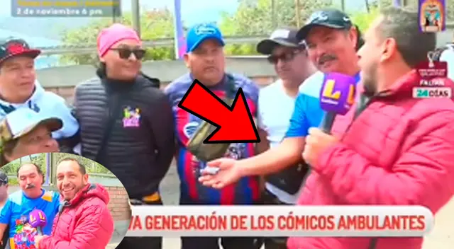 El periodista pasó un mal rato por culpa de un cómico ambulante.