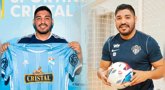 Percy Prado recientemente se unió a un equipo de futsal en Francia. Foto: Sporting Cristal / David Chapet / Composición Líbero