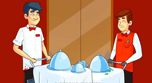 ¿Quién no es un mesero? Descifra este acertijo VISUAL y supera al 90% de los participantes