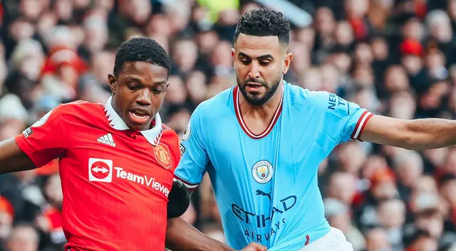 Manchester United vs. Manchester City en el Old Trafford.