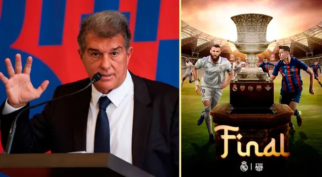 Joan Laporta no calló nada previo a la final de la Supercopa de España