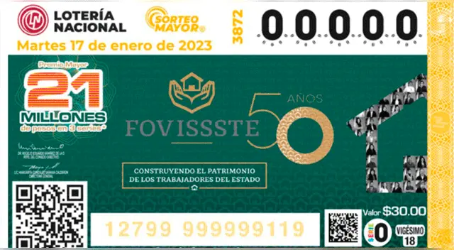 En el Sorteo Mayor de esta ocasión se conmemora 50° Aniversario de Fovissste. En el Sorteo Mayor de esta ocasión se conmemora 50° Aniversario de Fovissste.